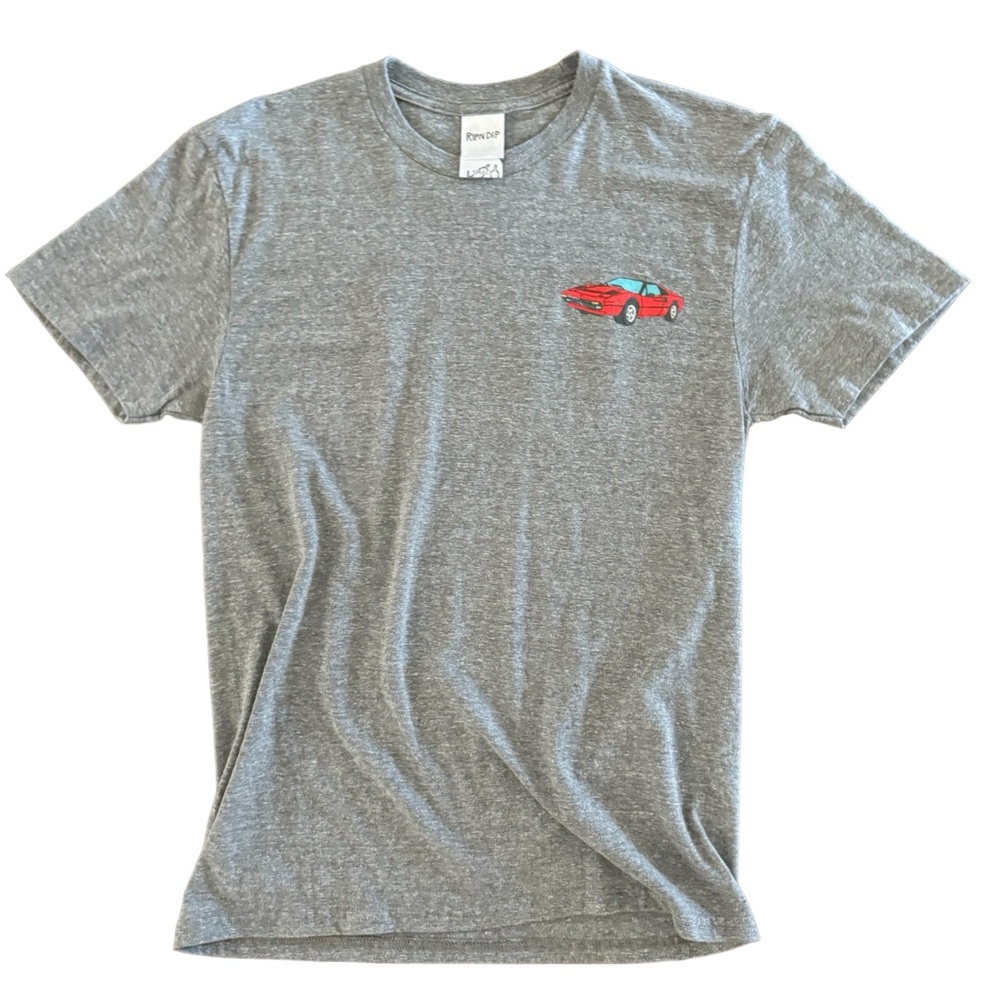 Grey RIPNDIP Nermal with Red car tee